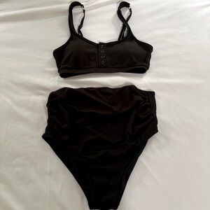 PinkBlush maternity/nursing black two piece